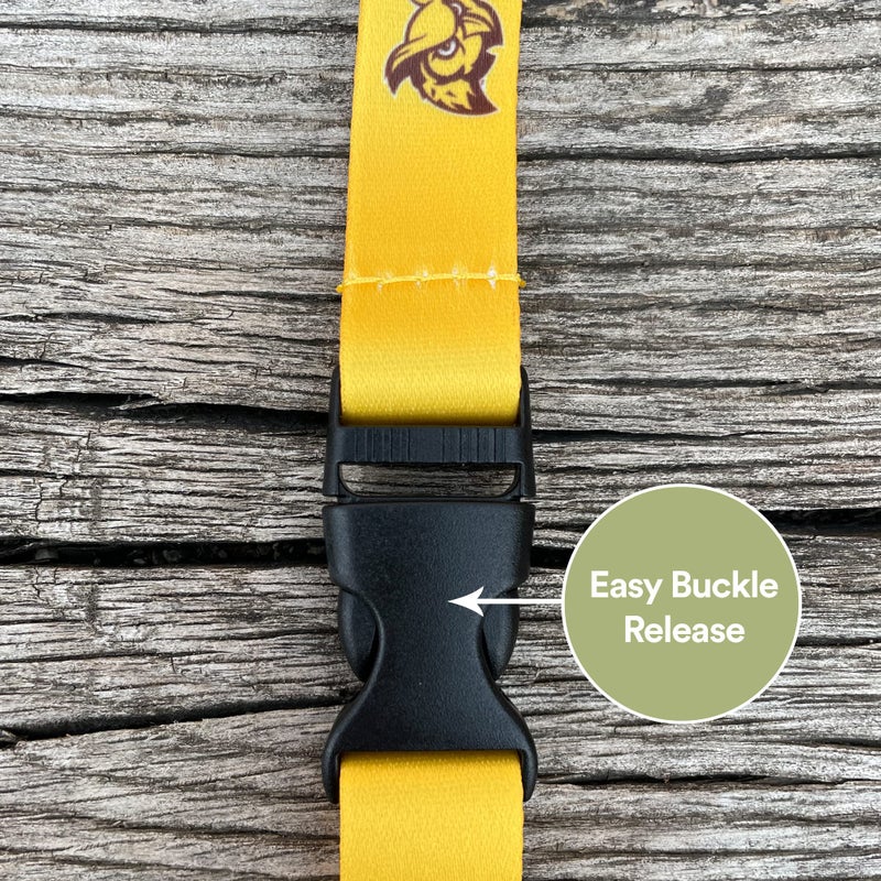 Desert Cactus Rowan University Lanyard Profs Car Keys ID Badge Holder Keychain Detachable Breakaway Snap Buckle (Yellow) - Image 2